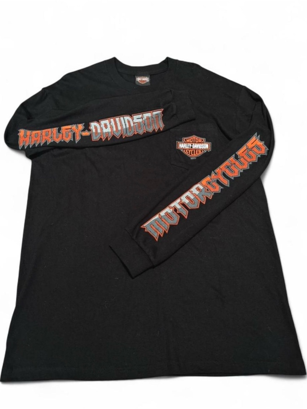 Harley-Davidson Men's Black Long Sleeve Logo Tee